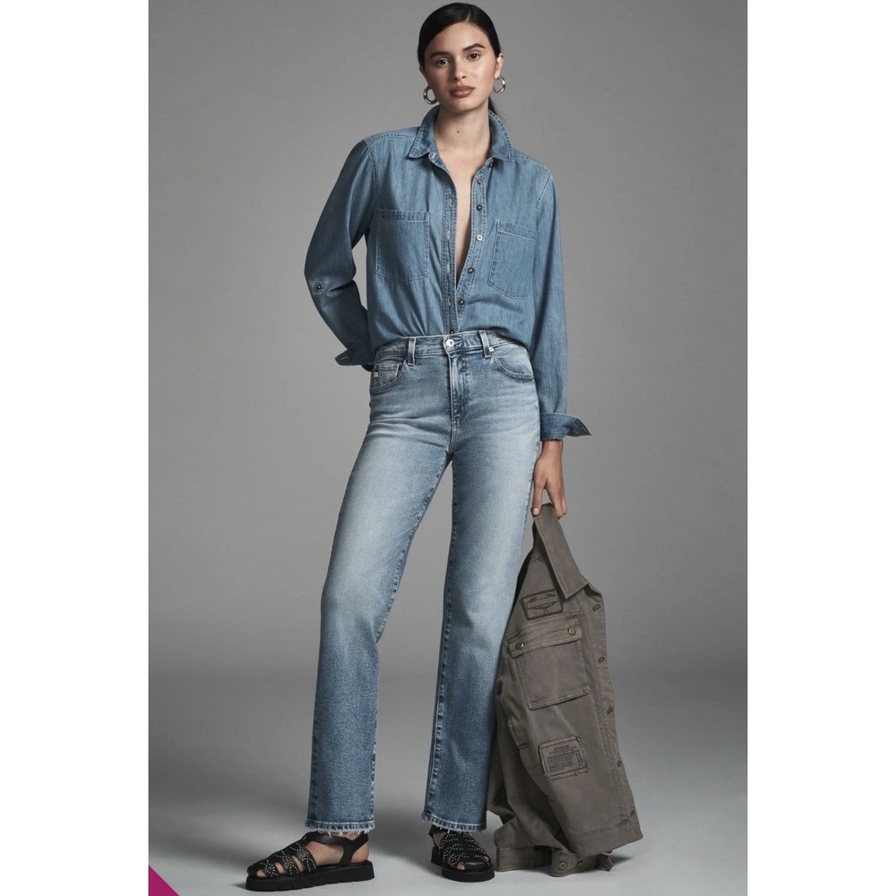 AG - Brinley - Iris Mid Rise Straight Jeans